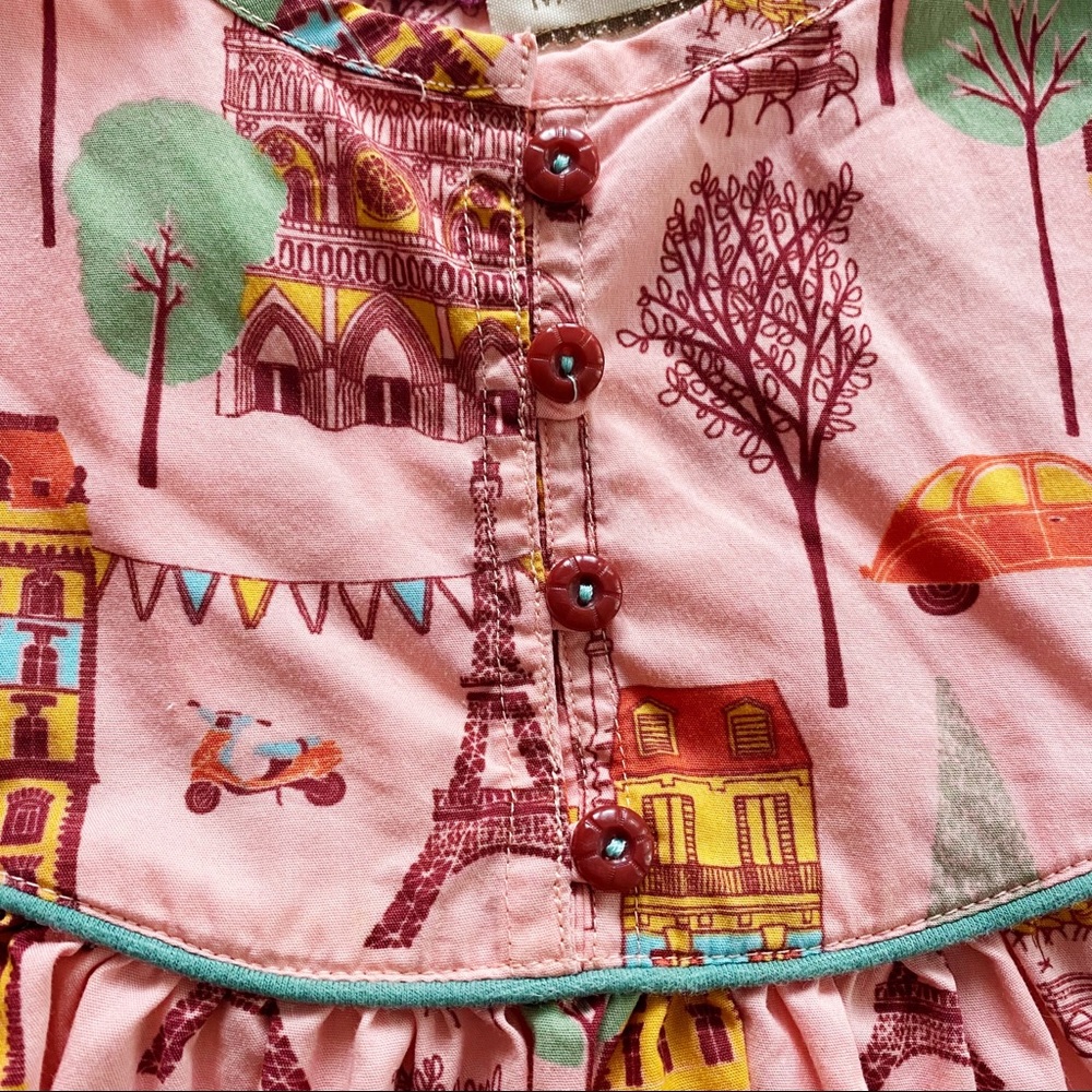 Matilda Jane Parisian Print Pink Top 2 - Picture 3 of 5